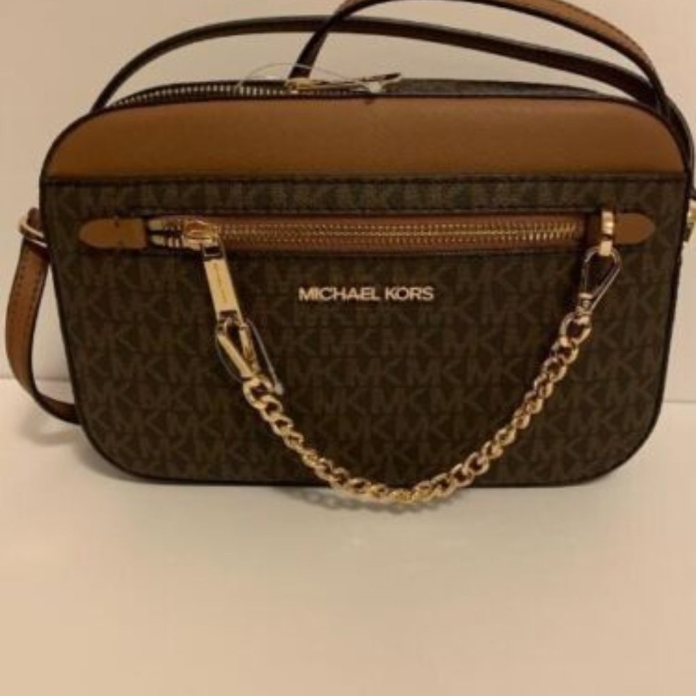 Michael Kors Jet Set Large Logo Crossbody Bag, Brand New With Tag
